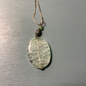 Light blue stone necklace